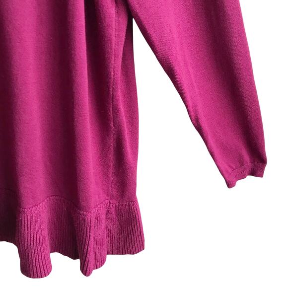 Lane Bryant Ruffle Crossover Front Knit Sweater Size 22 24 Pullover Jumper Tunic - Picture 10 of 15